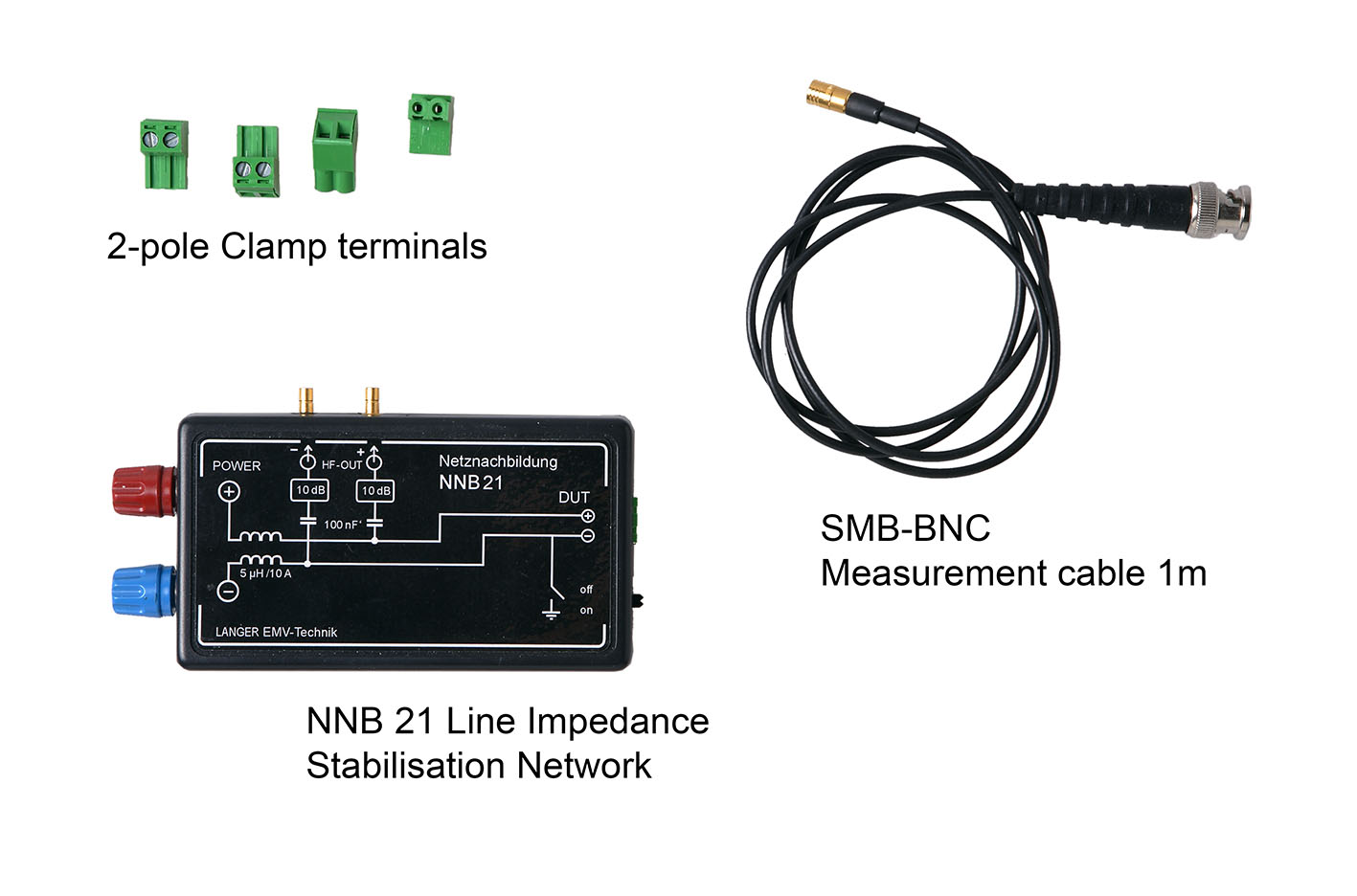 Scope of delivery Set NNB 21